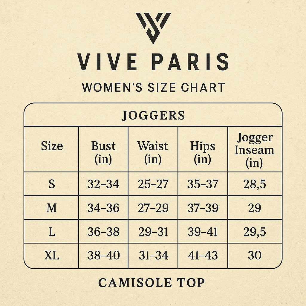 WOMEN'S CAMISOLE TOP & JOGGERS COMBO