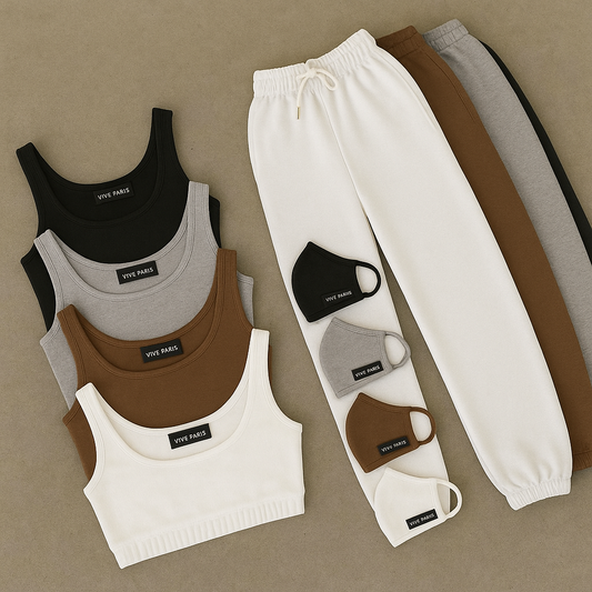 WOMEN'S CAMISOLE TOP, JOGGERS & MASK COMBO