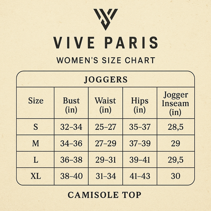 WOMEN'S CAMISOLE TOP & JOGGERS COMBO